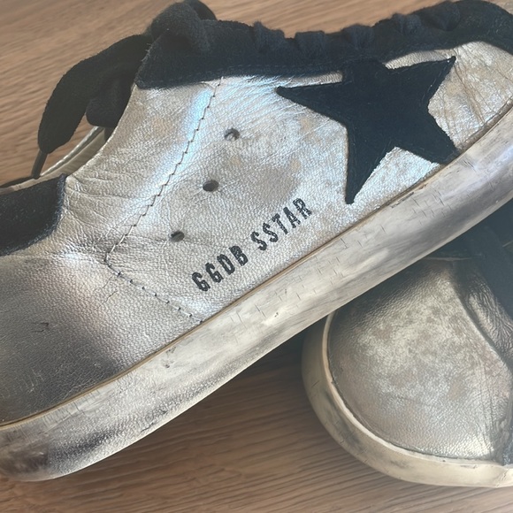 🍒authentic golden goose metallic sneakers 6 36 - Picture 2 of 9